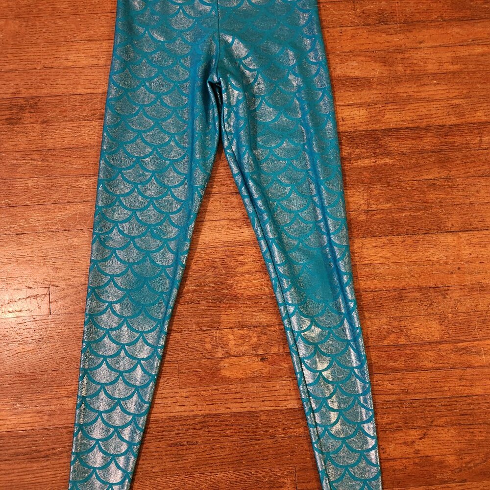 Black Milk Blue Mermaid Leggings Size S